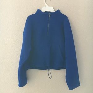 American Eagle Sherpa Crop Sweater